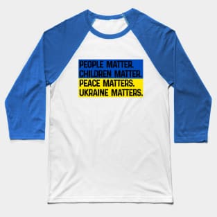 Zelensky Ukraine Matters Baseball T-Shirt